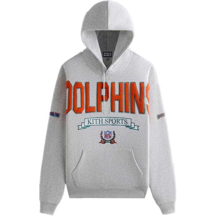 

Толстовка с капюшоном '47 For The NFL Dolphins Nelson KITH, светло-серый