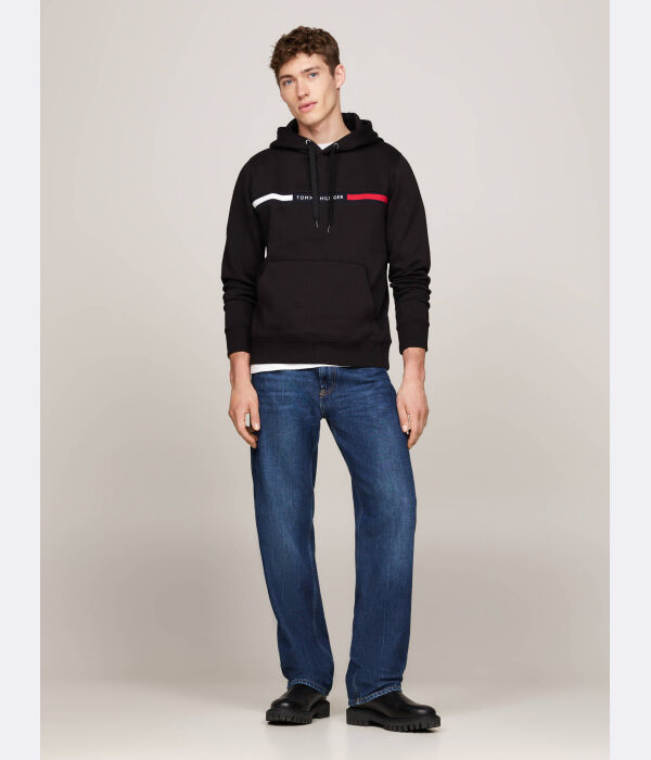 Толстовка мужская Tommy Hilfiger с капюшоном, черный — фото 2
