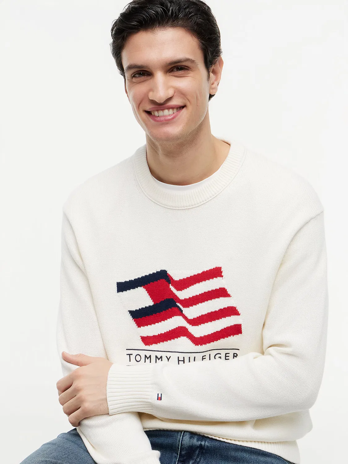 Свитер Tommy Hilfiger, Ecru — фото 4