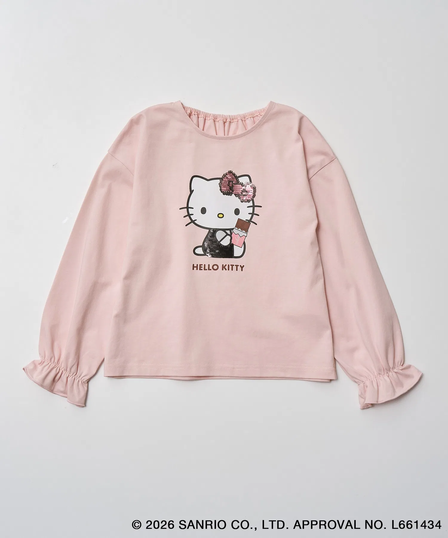 Детская футболка с пайетками Hello Kitty ROPE' PICNIC белая — фото 2