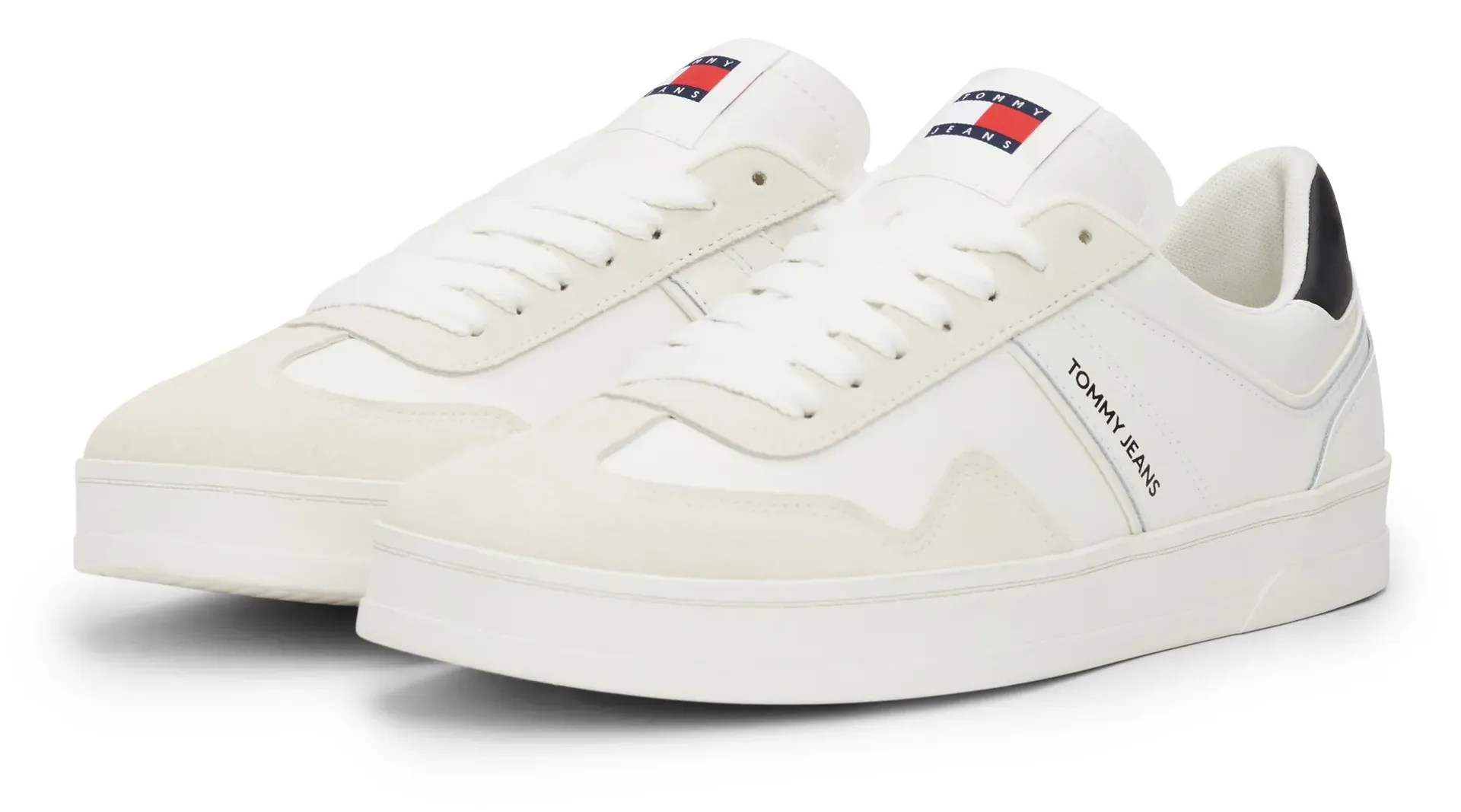 

Кроссовки Tommy Jeans "TJM LEATHER RETRO CUPSOLE", Ecru