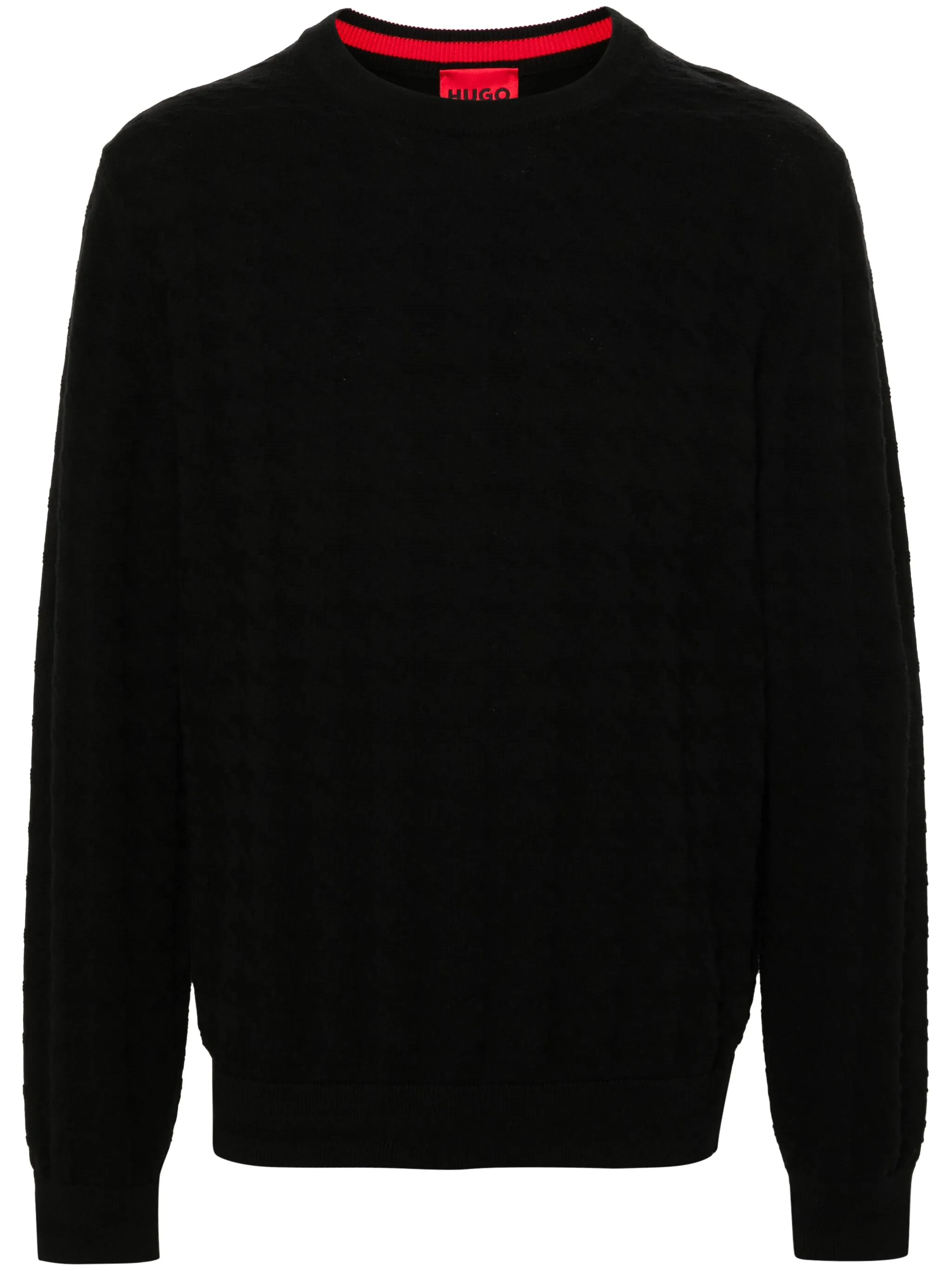 

Джемпер из органического хлопка Boss, черный