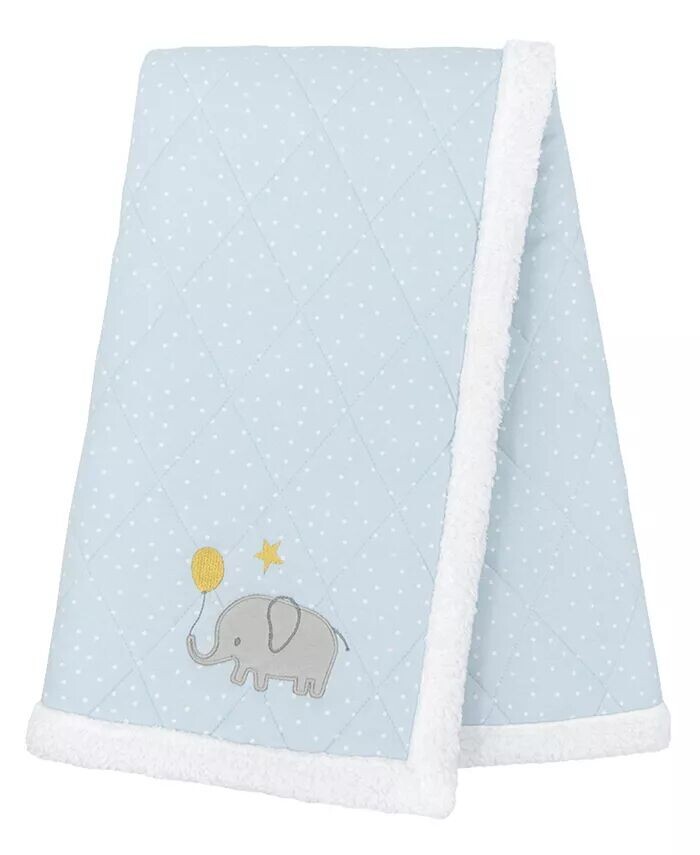 

Одеяло из шерпы со слоном для маленьких мальчиков Living Textiles, синий