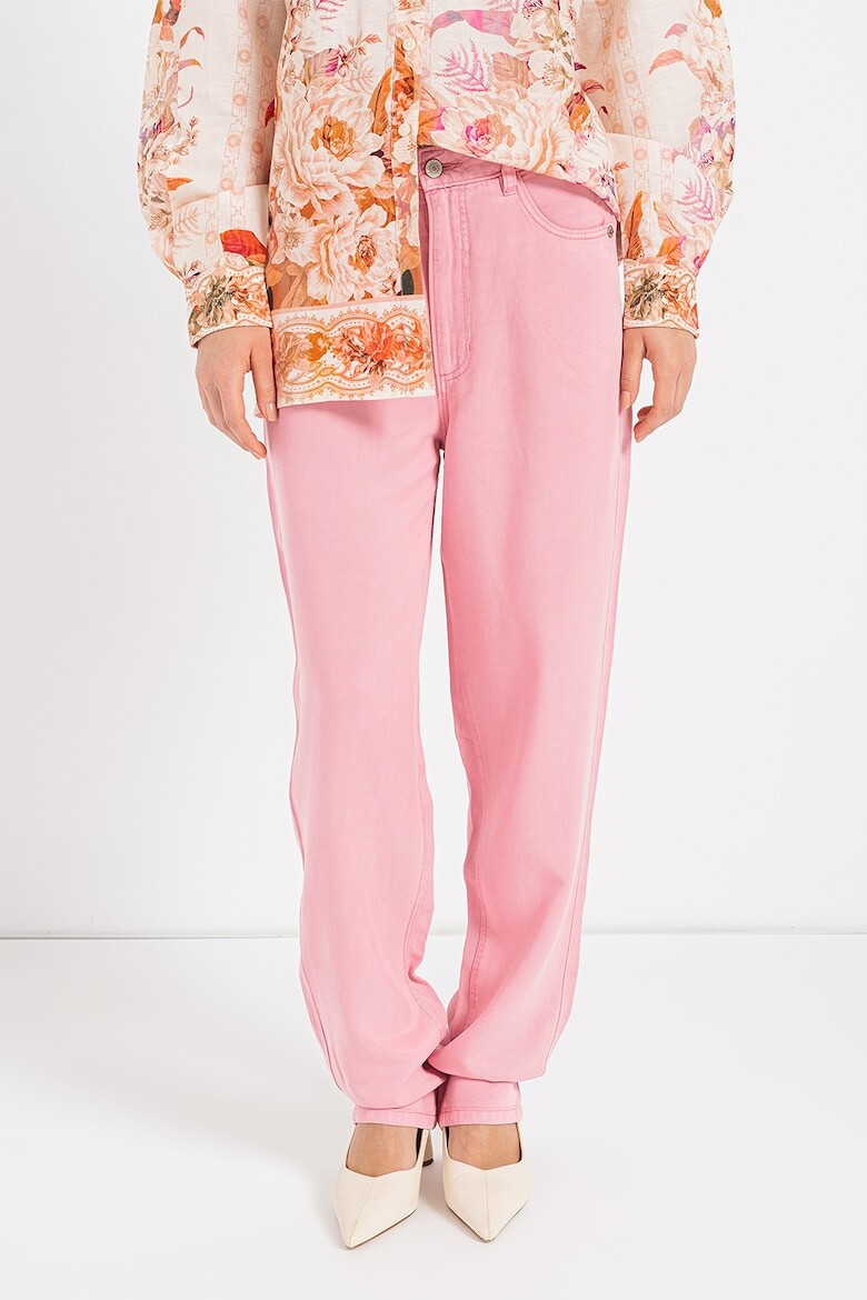 

Брюки Mom Fit из лиоцелла Guess, розовый