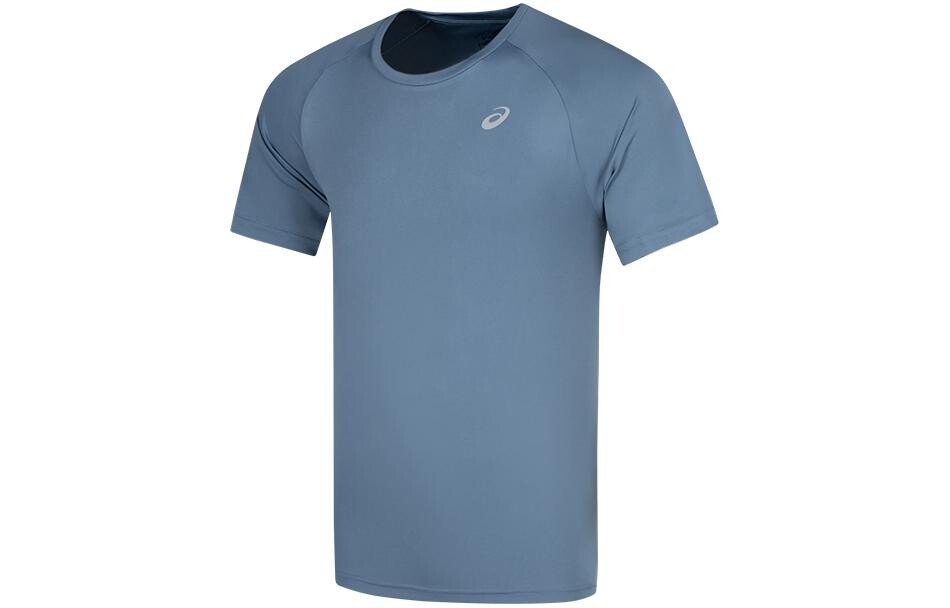 

Футболка SS мужская серая/синяя Asics, серый/синий