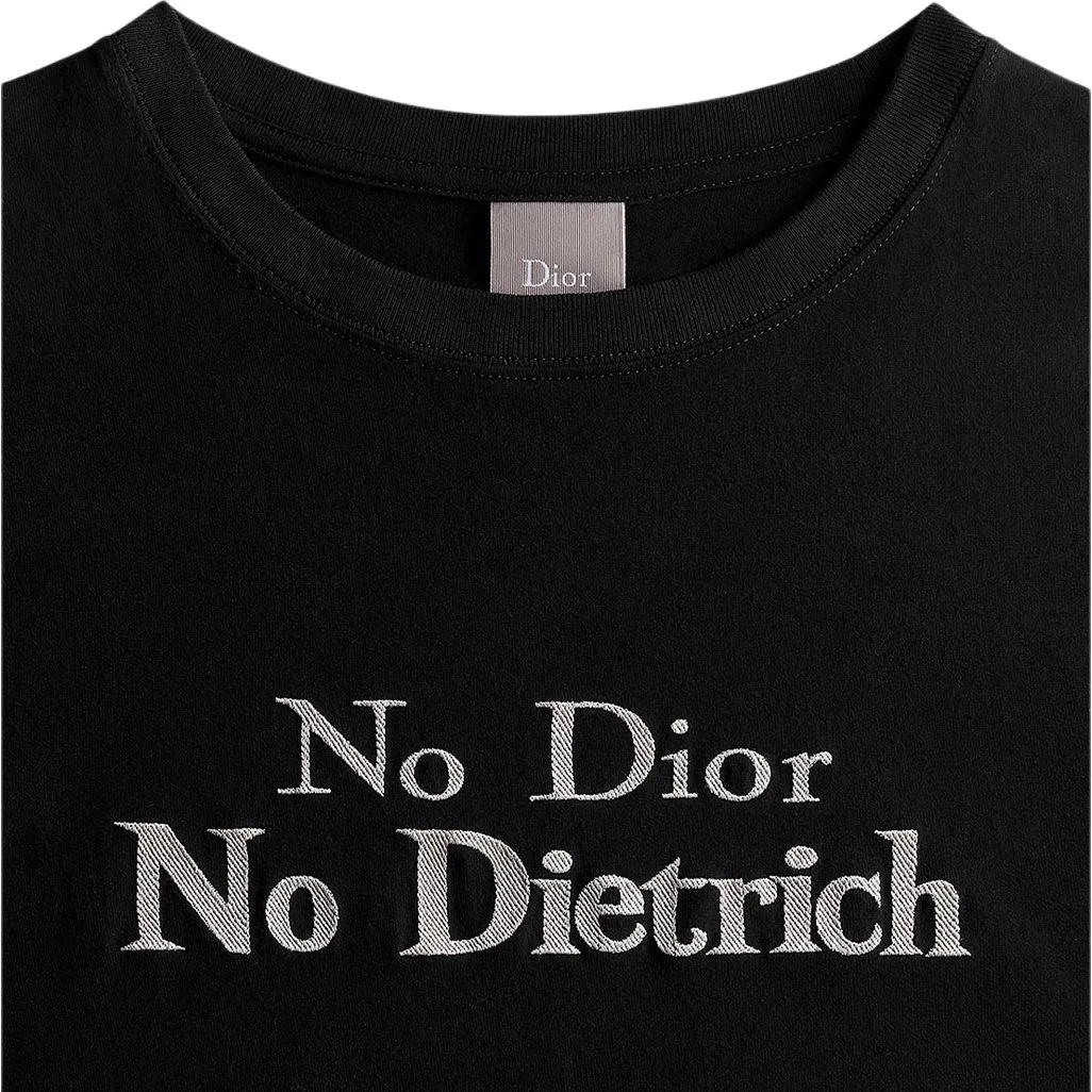 DIOR Футболка мужская Black Crew Neck Moderate Straight Fit — фото 4