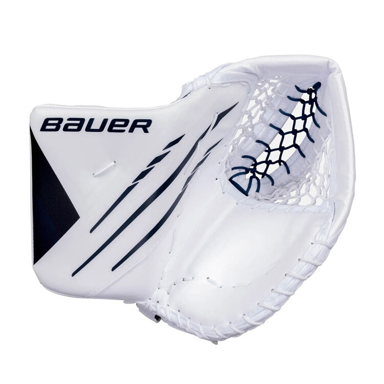 

BAUER Хоккейные вратарские щитки с рукояткой, Hyperlite Competition-Grade, взрослые, бело-черные