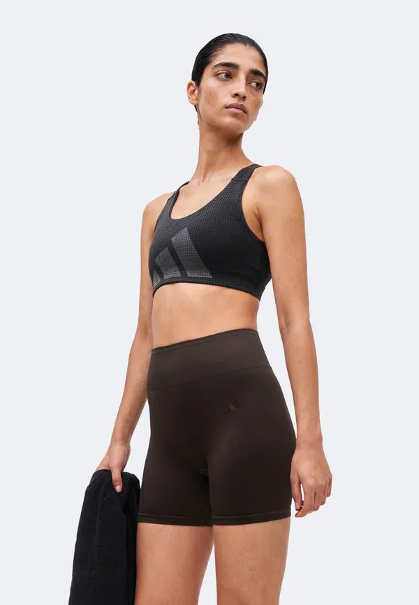 Леггинсы Adidas Performance, кофе с молоком — фото 4
