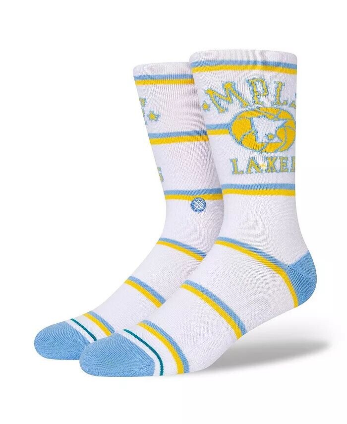 

Мужские носки с полосками из твердой древесины Los Angeles Lakers Classics Crew Stance