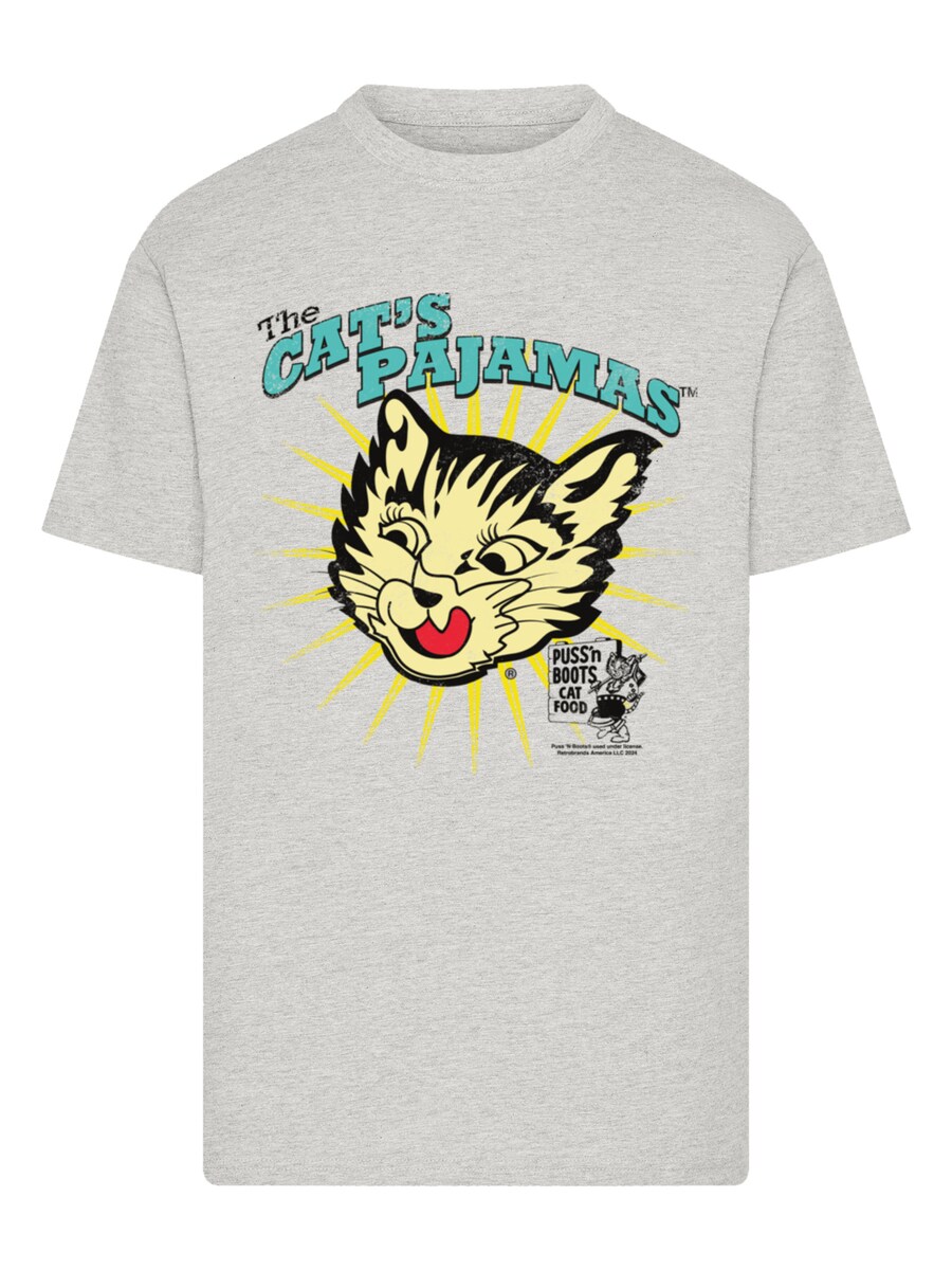 

Рубашка F4NT4STIC Puss N Boots The Cats Pajamas Vintage Art, серый