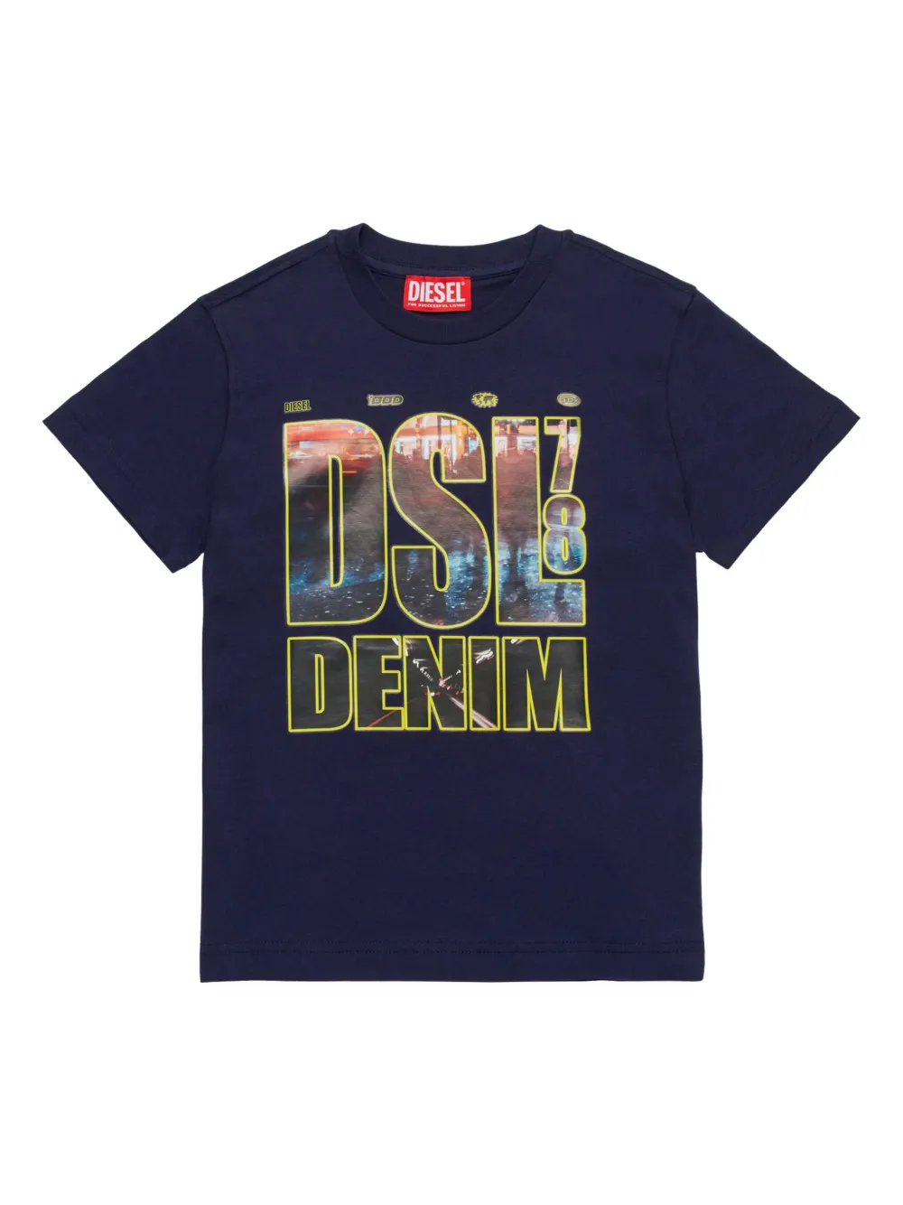 

Футболка с логотипом Diesel Kids, синий