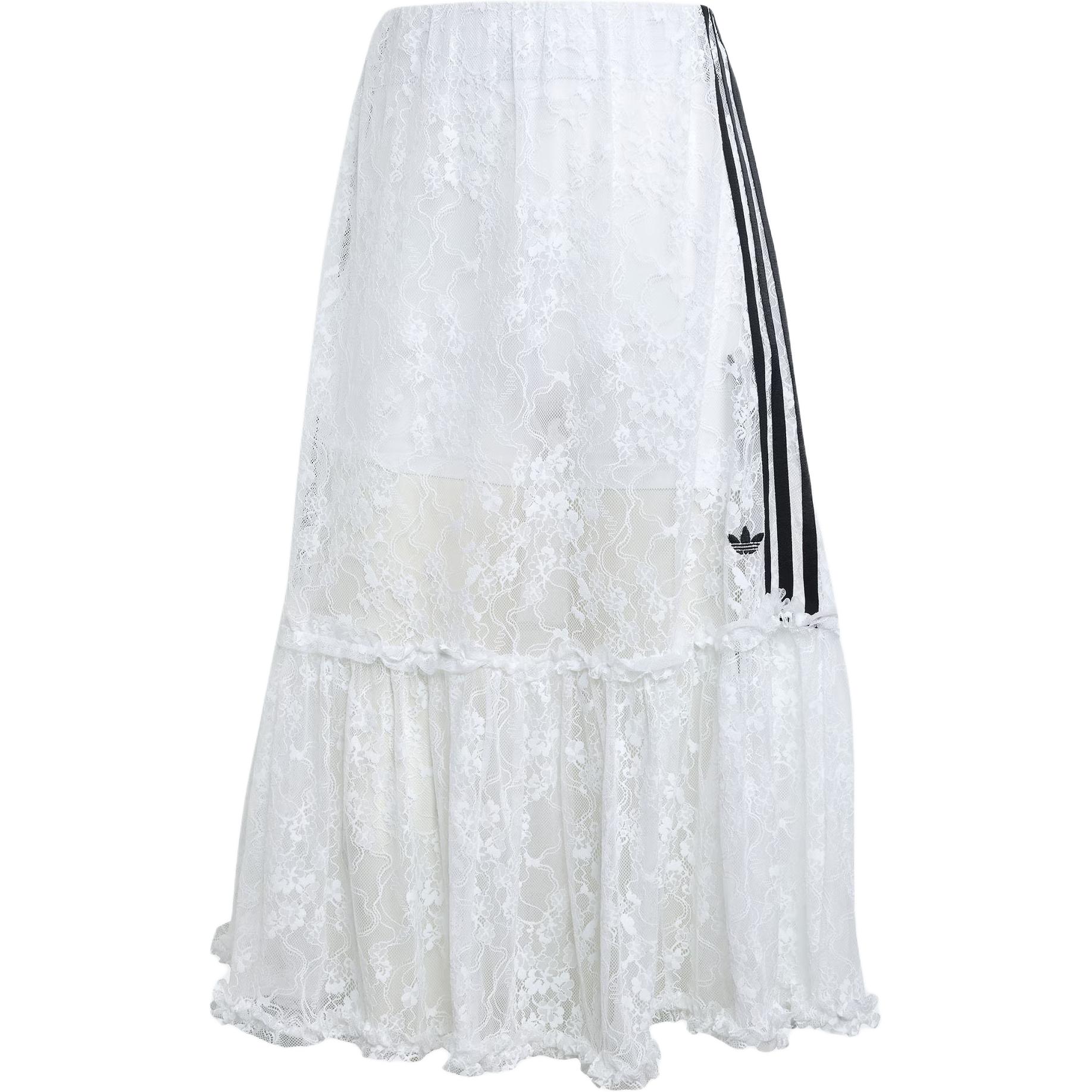 

Юбка с кружевом Adidas Originals, белый