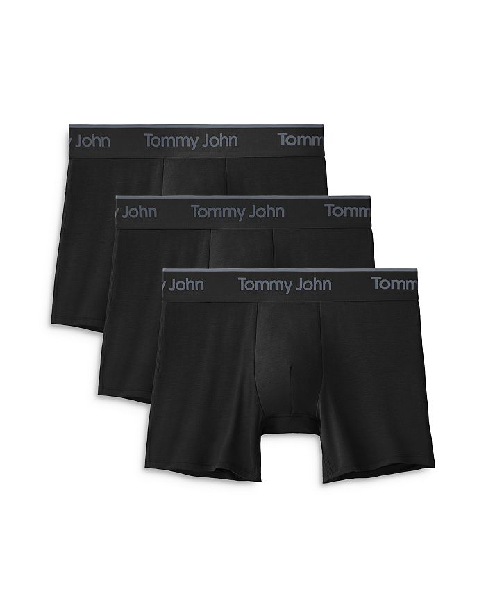 

Second Skin Essentials Боксеры 4", упаковка 3 шт. Tommy John, черный