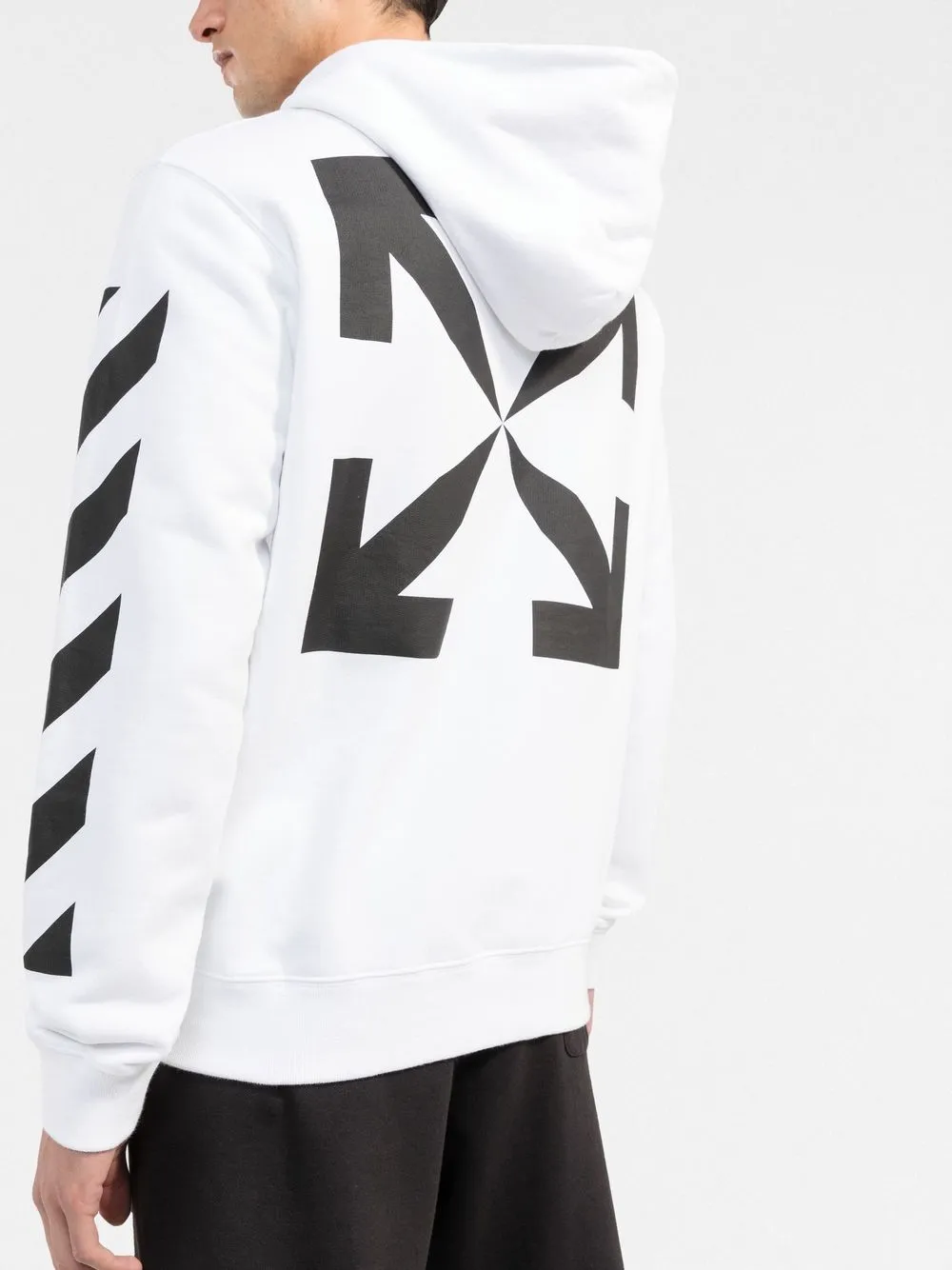 Худи Diag Arrow OFF-WHITE, белый — фото 3