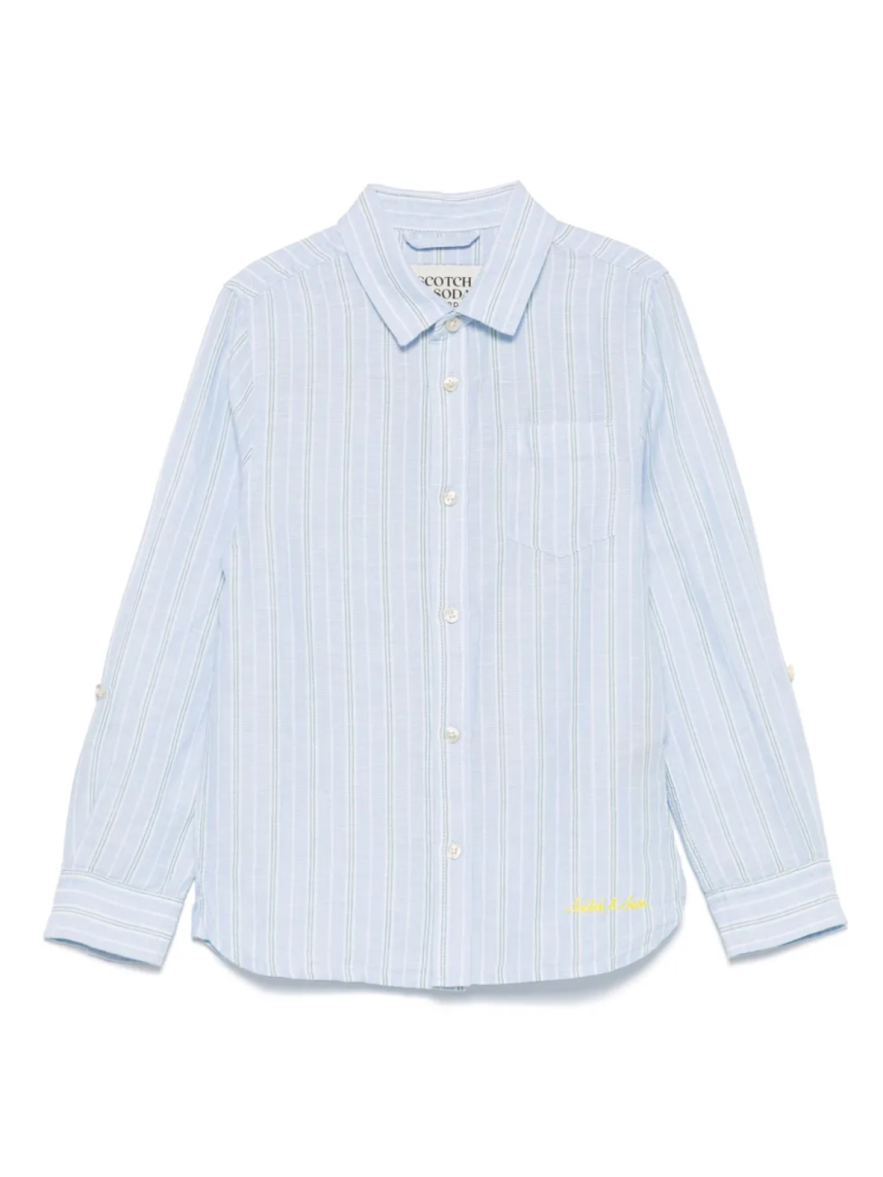 

Рубашка в полоску Scotch & Soda Kids, синий