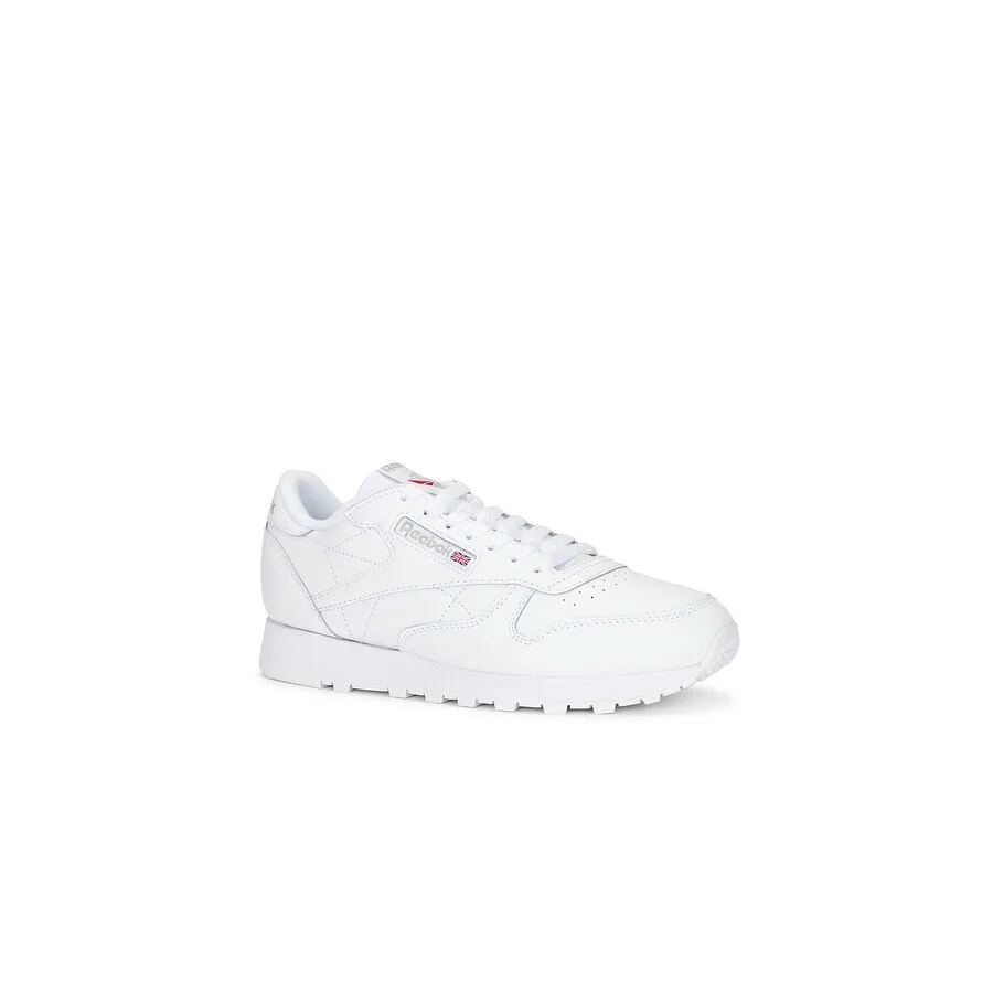 Кроссовки Reebok Classic Leather в ретро-стиле, белый — фото 2