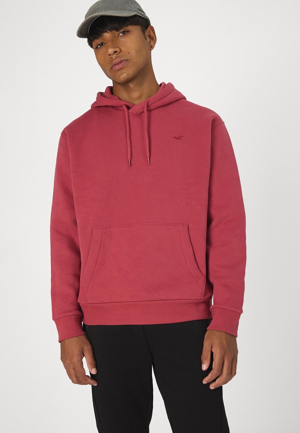 

Свитер с капюшоном RELAXED FIT ICON Hollister Co., красный