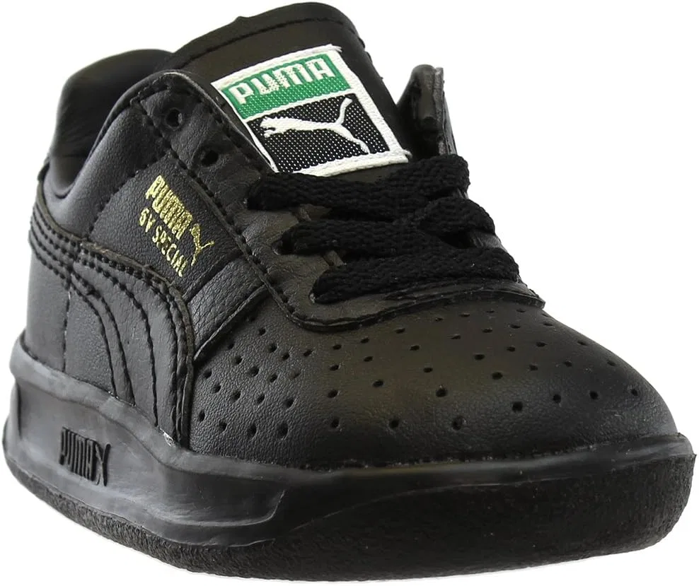 Кроссовки детские PUMA, черный/черный/металлик голд
