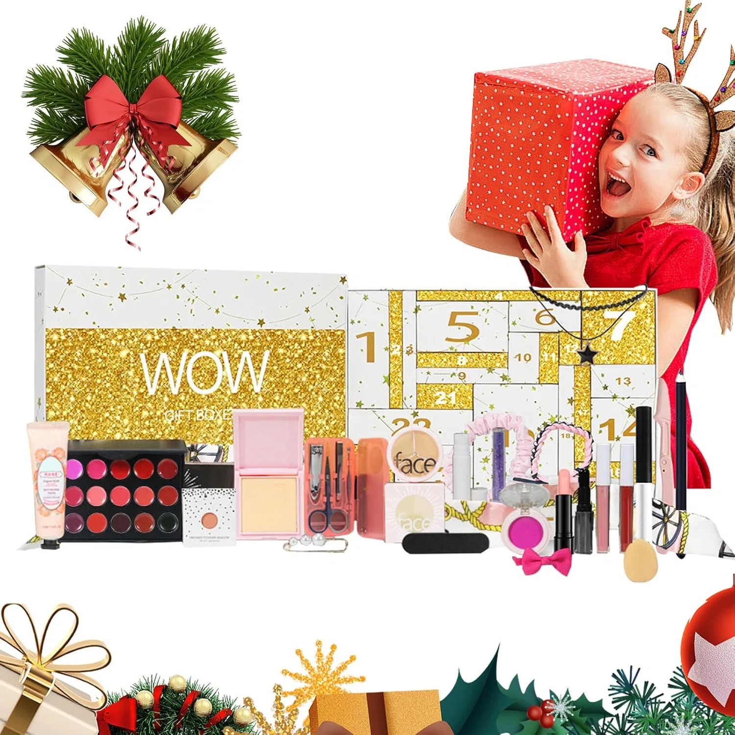 Набор косметики Advent Calendar 2024 Beauty, 24 дня, WOW002A