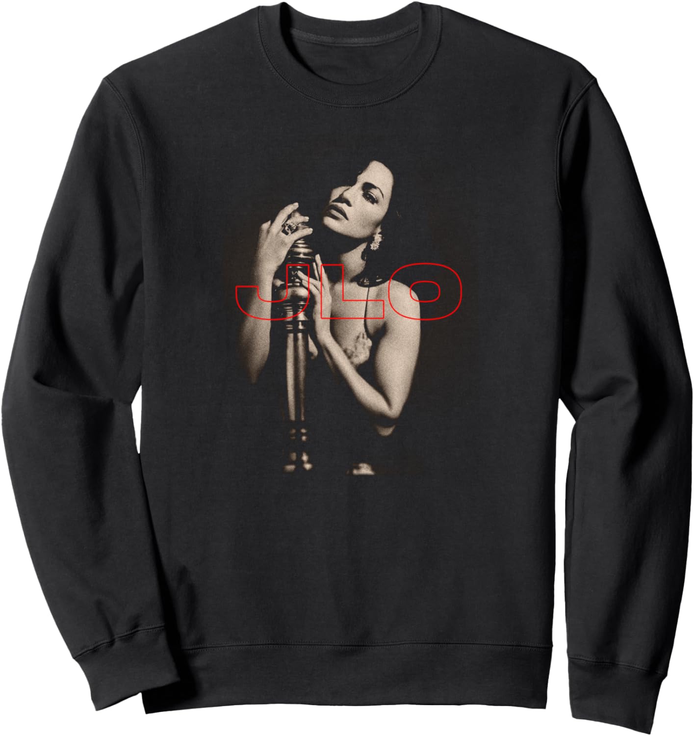 

Толстовка с изображением спинки кровати Дженнифер Лопес, черная Jennifer Lopez