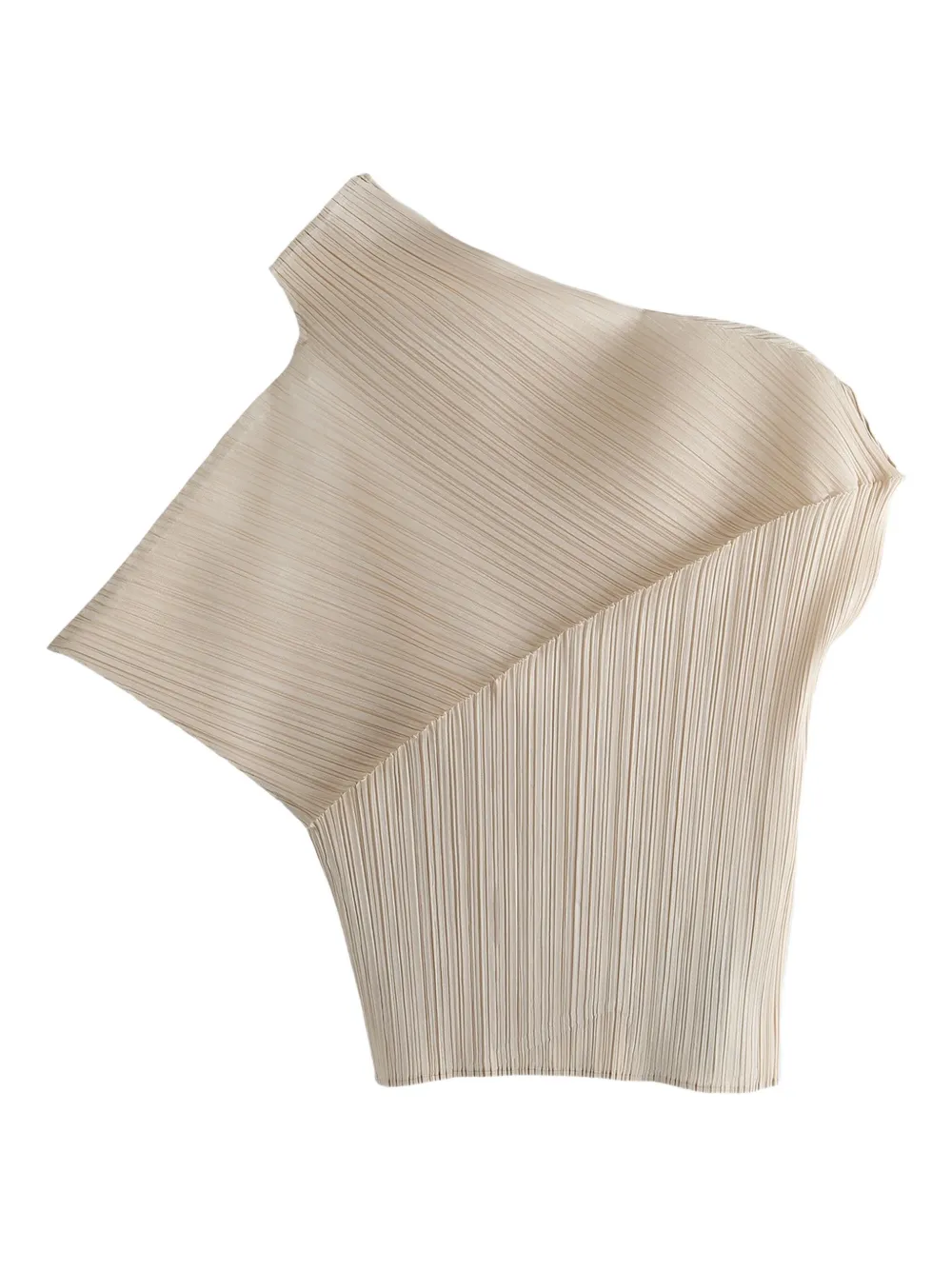 

Асимметричный плиссированный топ Pleats Please Issey Miyake, нейтральный