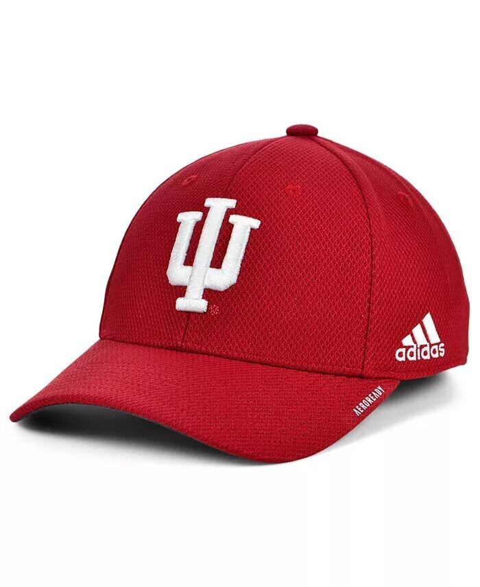 

Гибкая кепка Sideline Coaches Indiana Hoosiers Adidas, красный