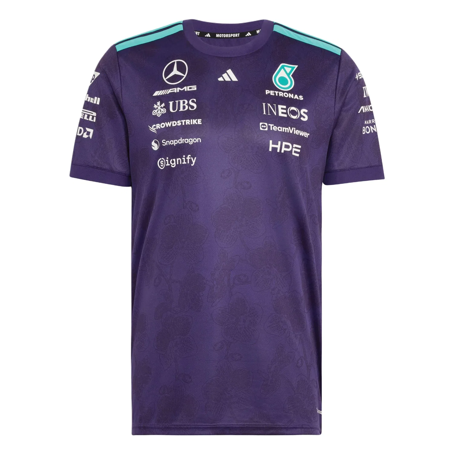 Мужская футболка с коротким рукавом Adidas MERCEDES AMG Racing, Dark Purple