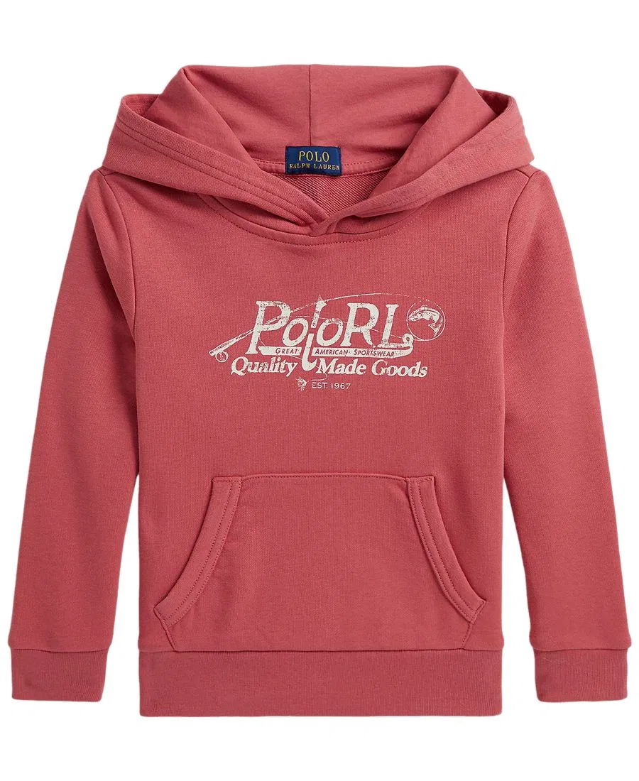 Худи из футера с принтом Polo Ralph Lauren, Adirondack Berry