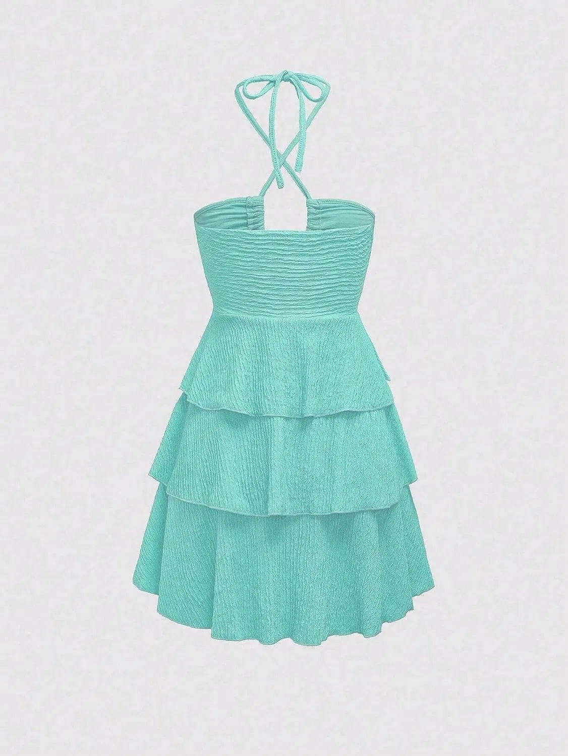 Женское повседневное платье с открытой спиной Cami Dress, Mint Green — фото 4