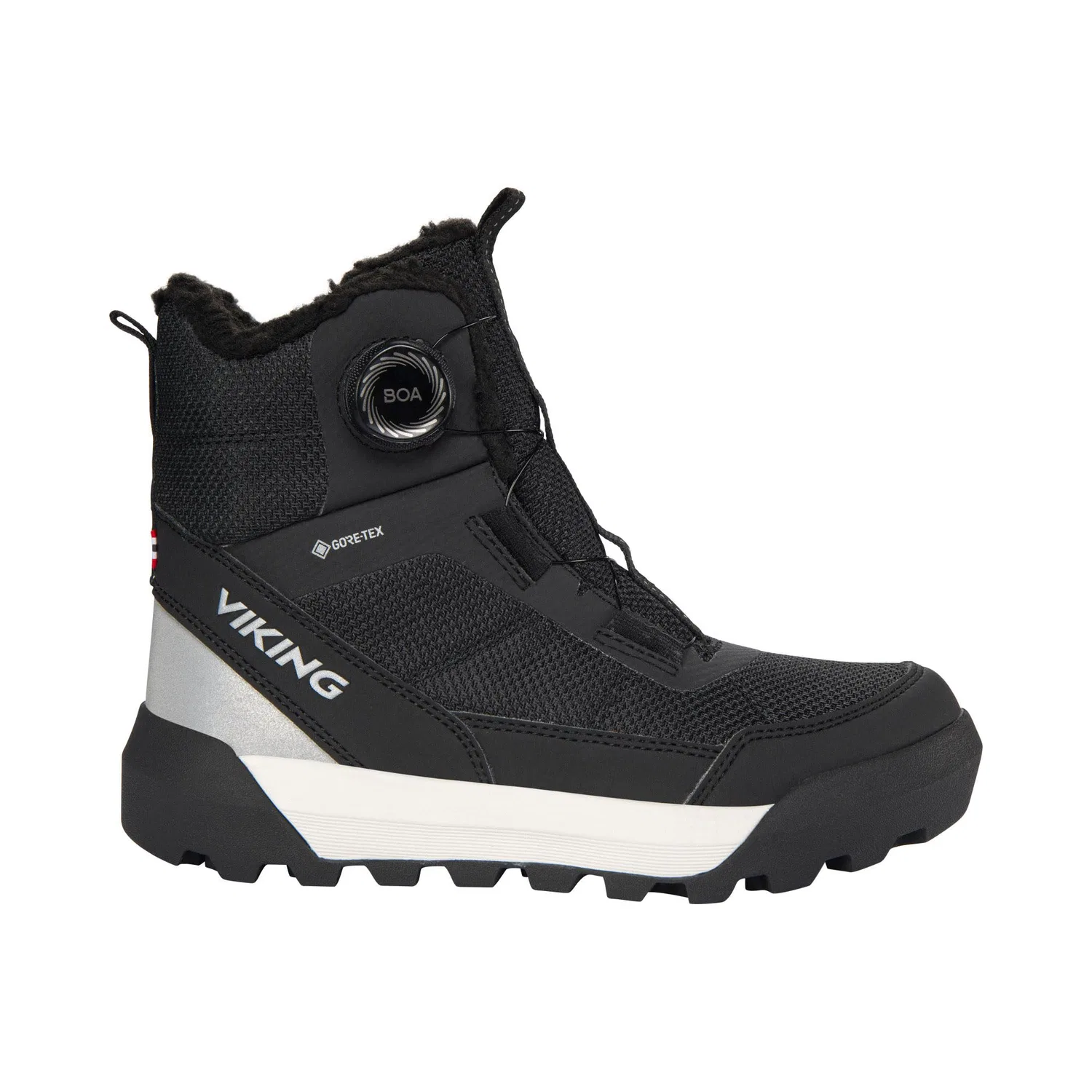 Детские снежные ботинки для мальчиков с мембраной Gore-Tex Expower Warm Gtx Buoy Viking, Black