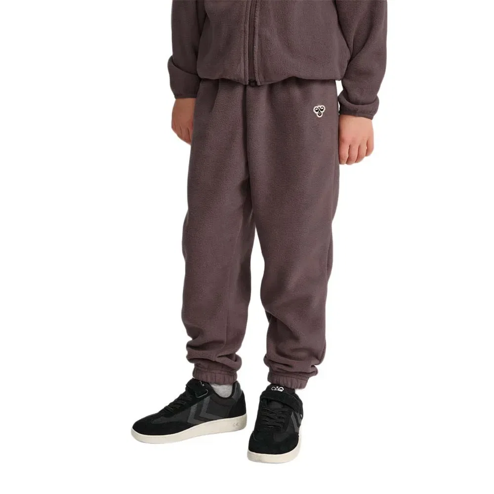 Детские спортивные штаны из флиса hmlJR FLEECE PANTS BEE Hummel, Brown — фото 2