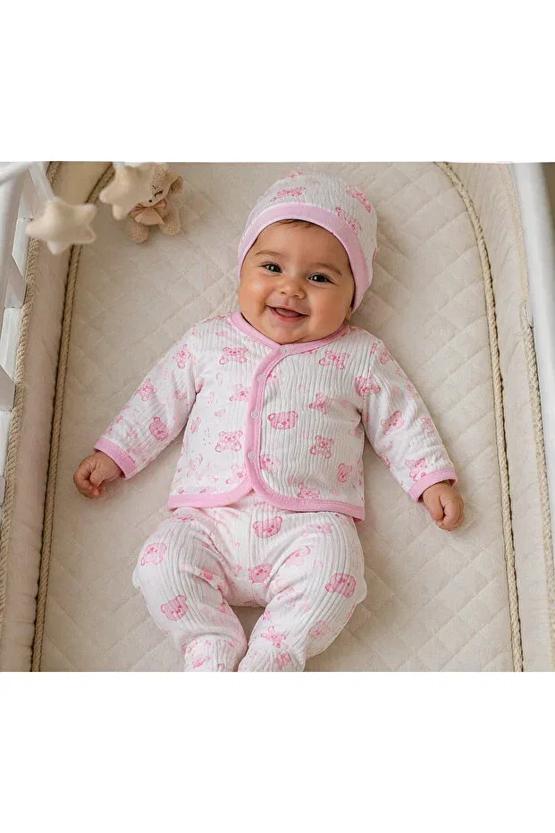Детский комплект боди для девочек хлопковый Basics Mamara, Pink