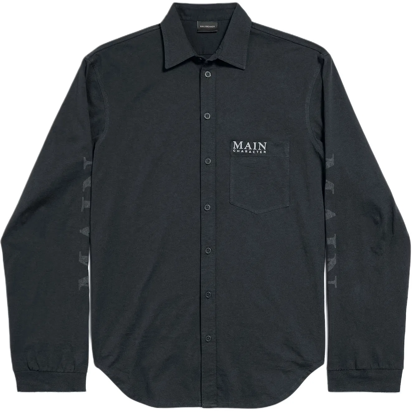 Мужская рубашка свободного кроя Balenciaga, Black