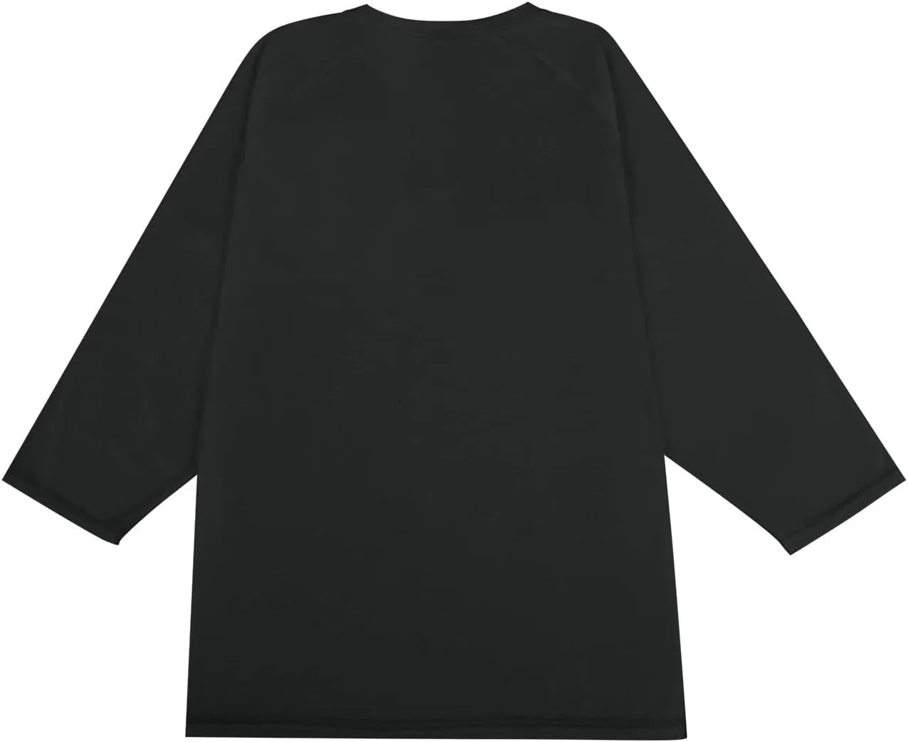 Мужская футболка с длинным рукавом 3/4 оверсайз, Black — фото 4