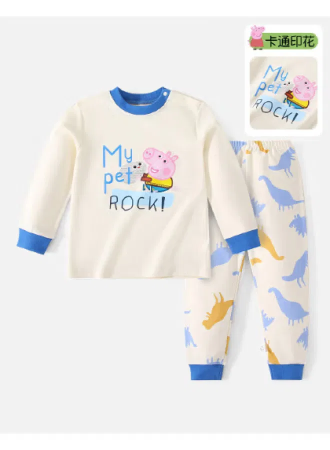 Комплект домашней одежды с мультяшным принтом Peppa Pig, кобальтовый