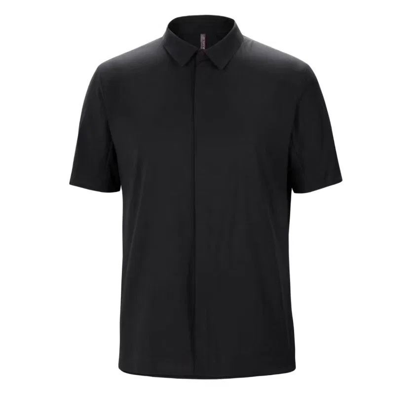 Мужская рубашка с отложным воротником Arcteryx, Black