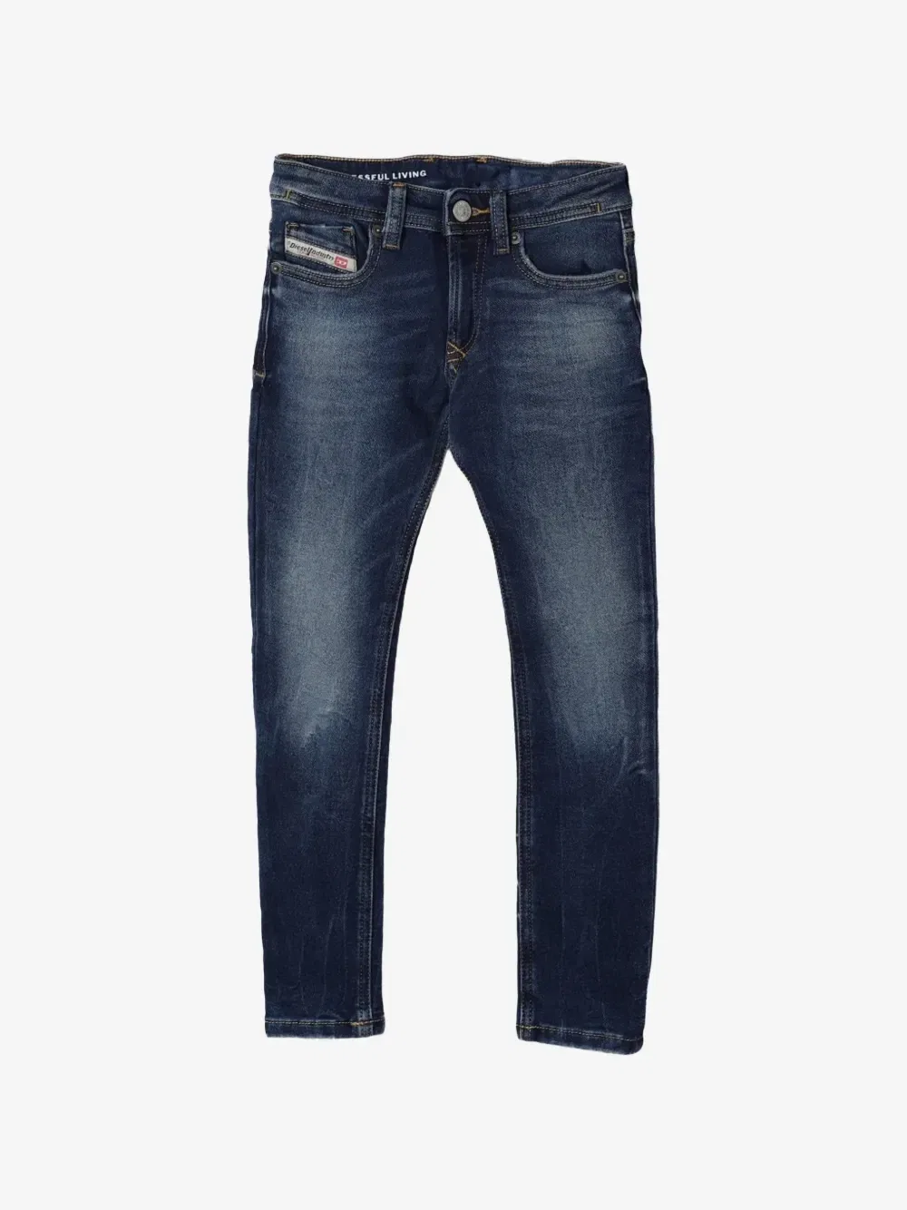 Джинсы с петлями для ремня Diesel Kids, синий