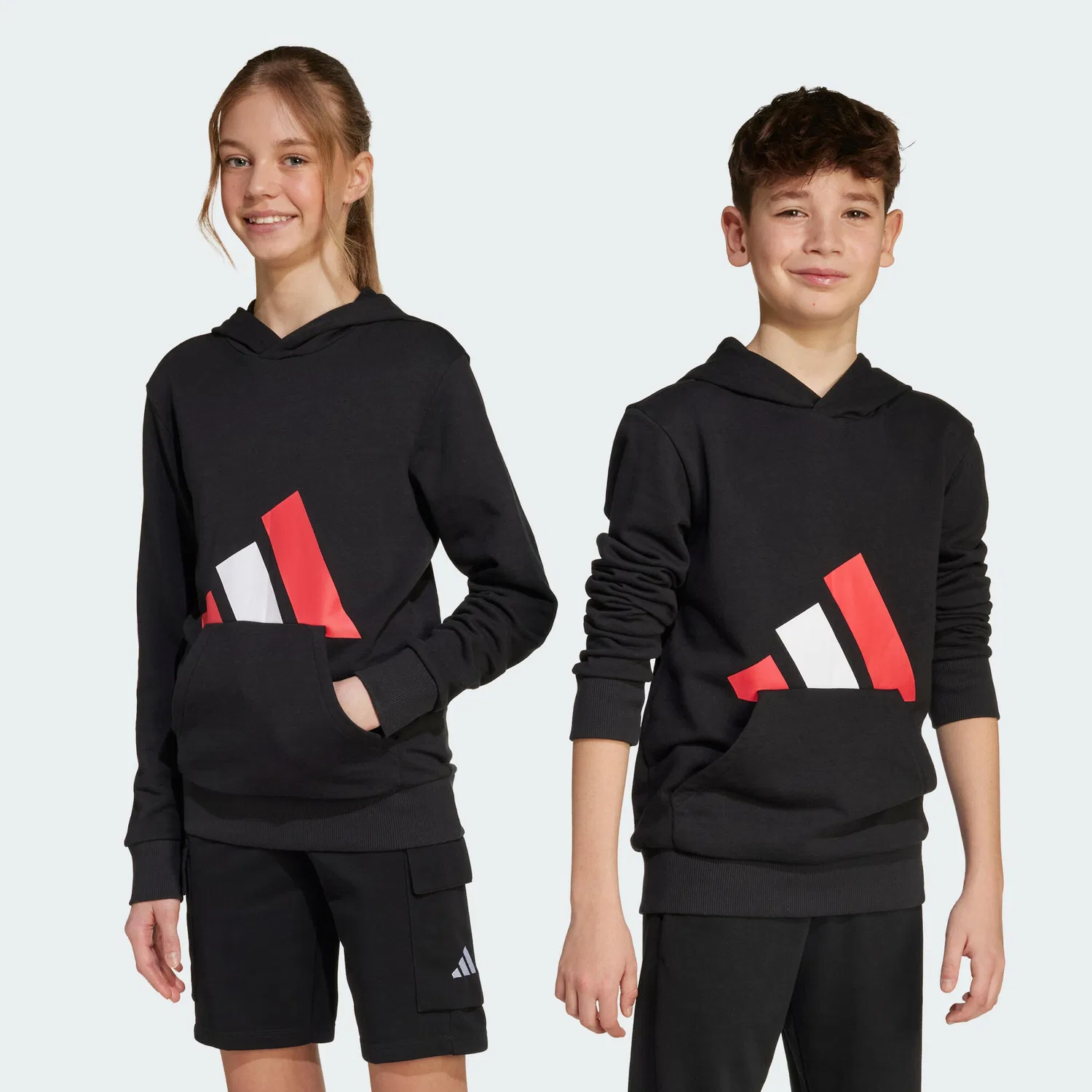 Детское худи с капюшоном Essentials Kids Adidas, Schwarz