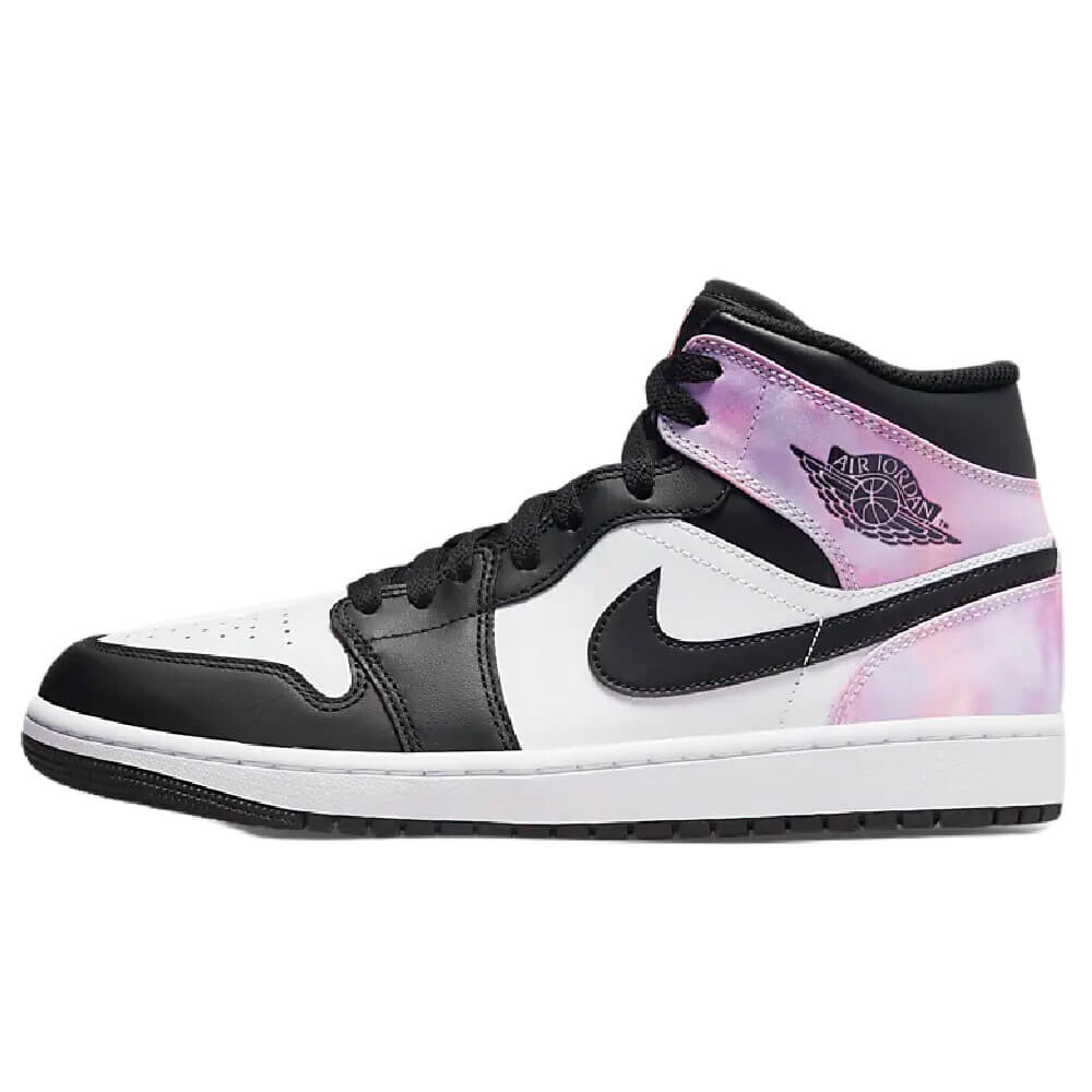 

Кроссовки Nike Air Jordan 1 Mid Se, белый/фиолетовый/черный