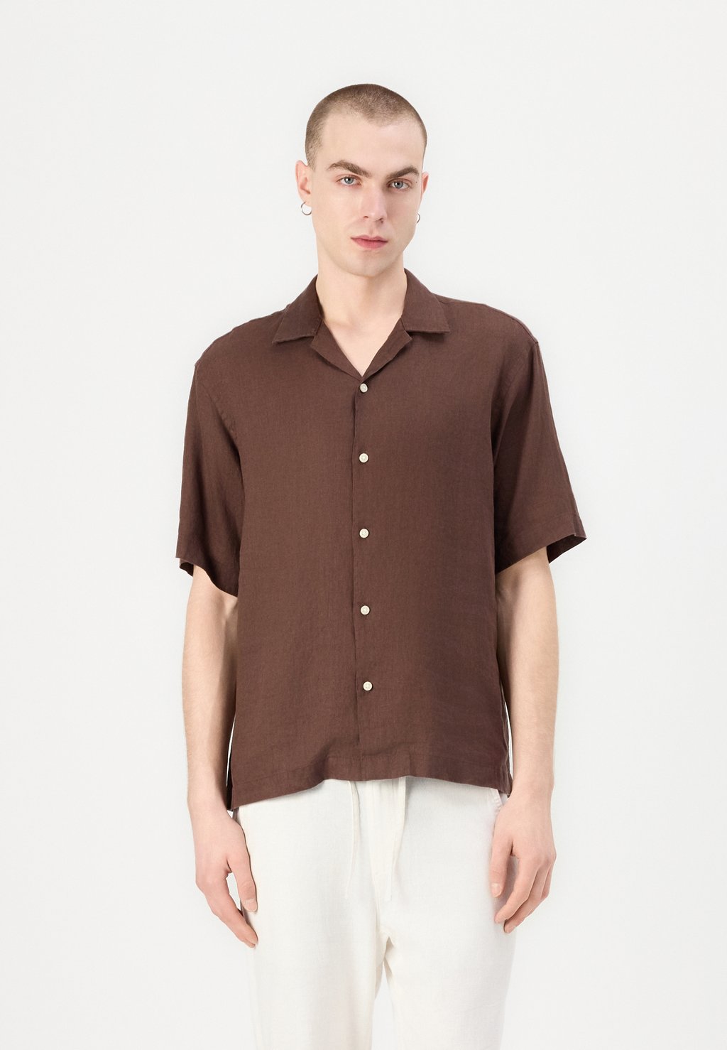 

Рубашка RELAXKYLIAN MIX SS RESORT Selected Homme, Chocolate Brown