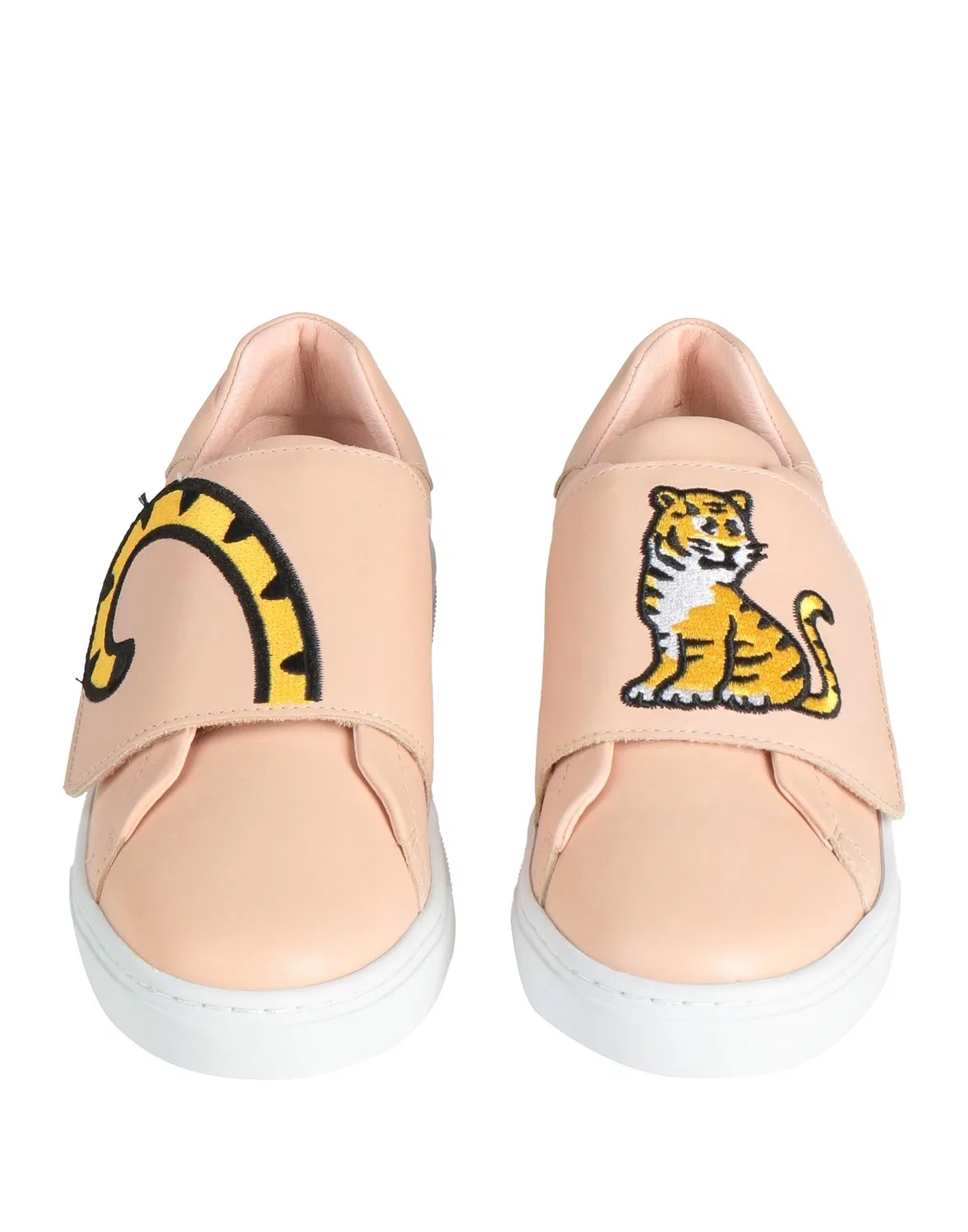 Детские кроссовки для мальчиков кожаные Kenzo Kids, светло-розовый — фото 4