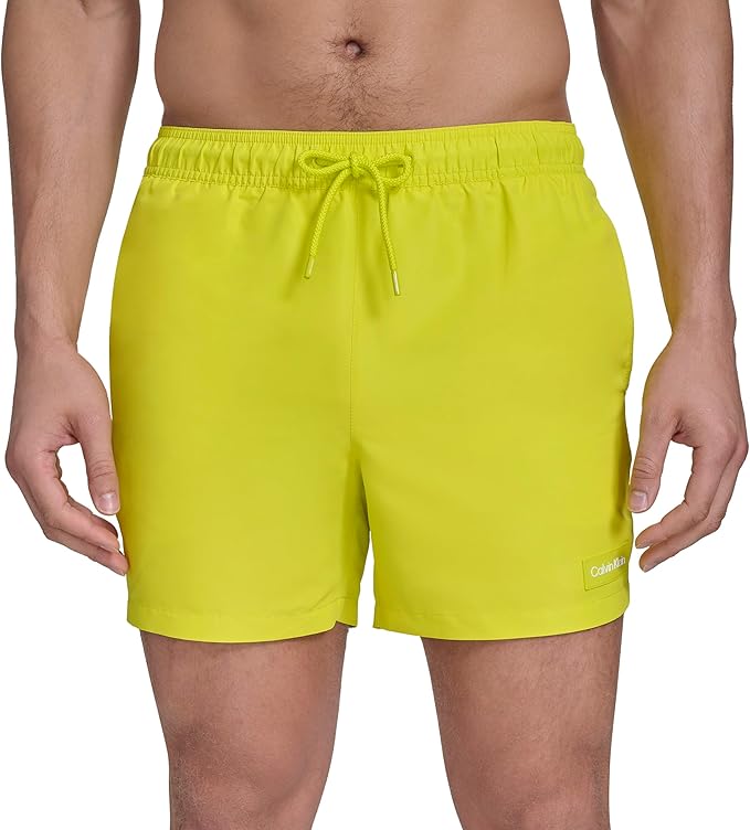 Плавательные шорты Calvin Klein Volley Quick Dry Lightweight, ярко-желтый