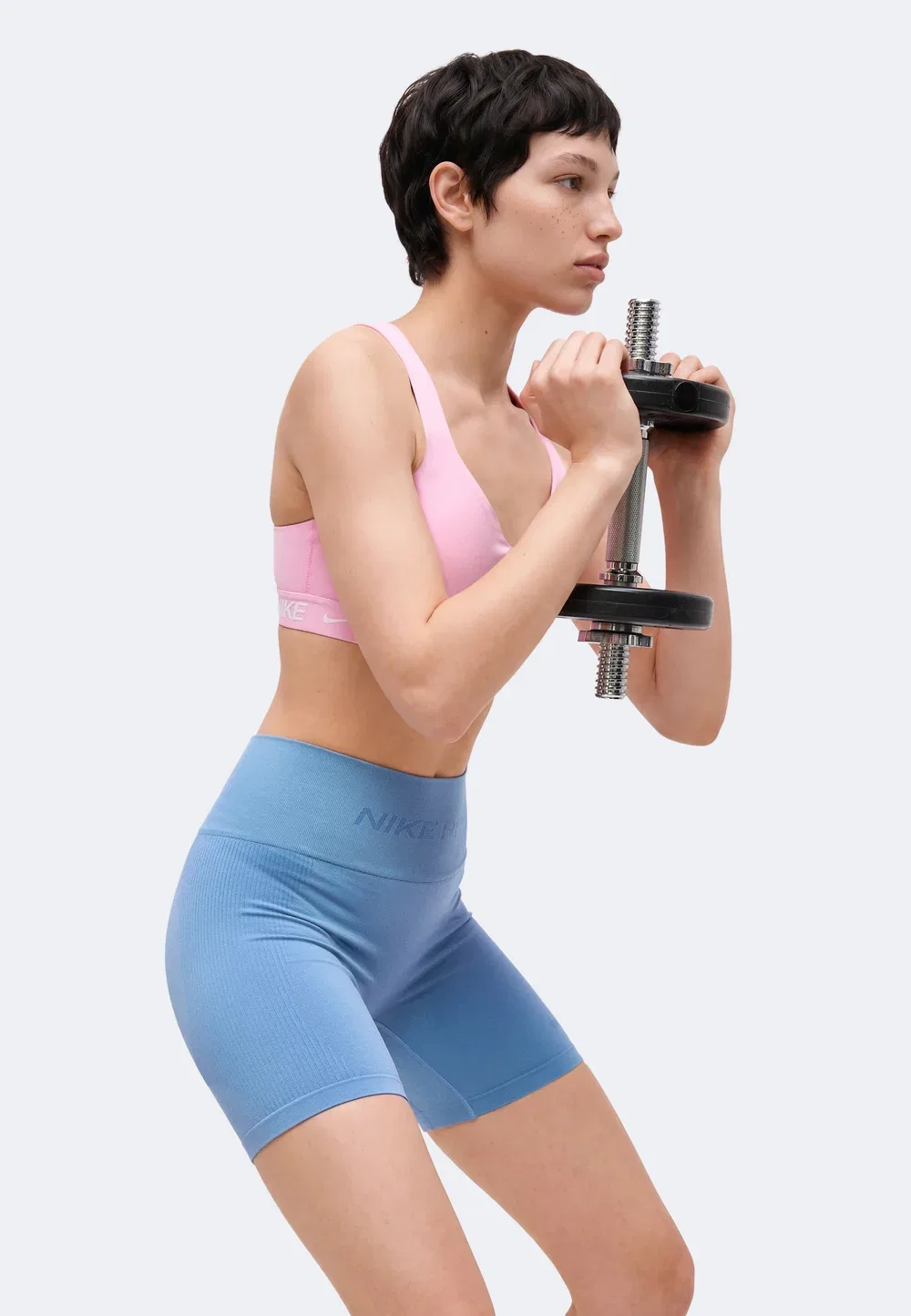 Короткие леггинсы Nike Performance, Work Blue — фото 4