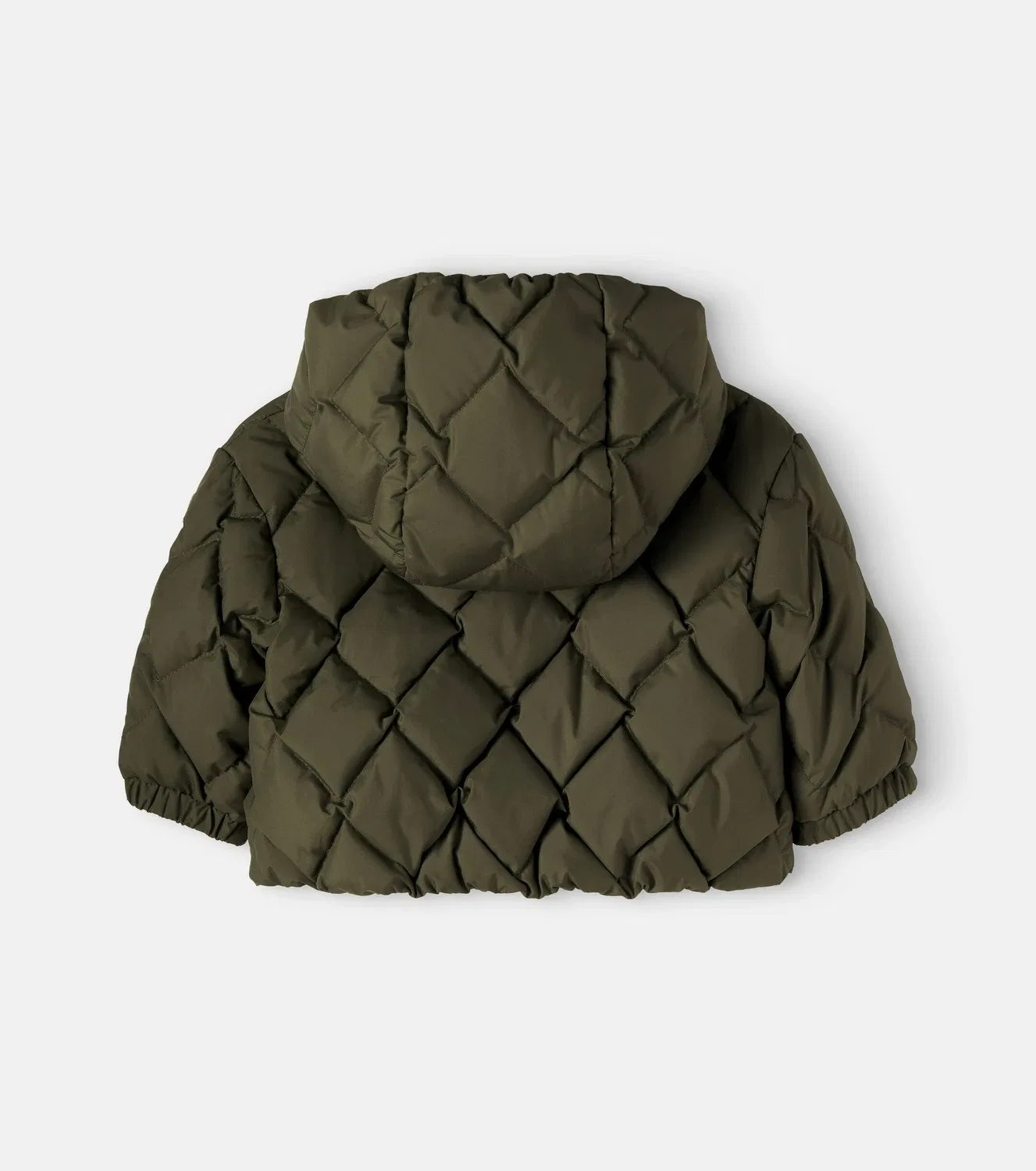 Пуховик с капюшоном Ava, Moncler Enfant, зеленый — фото 3