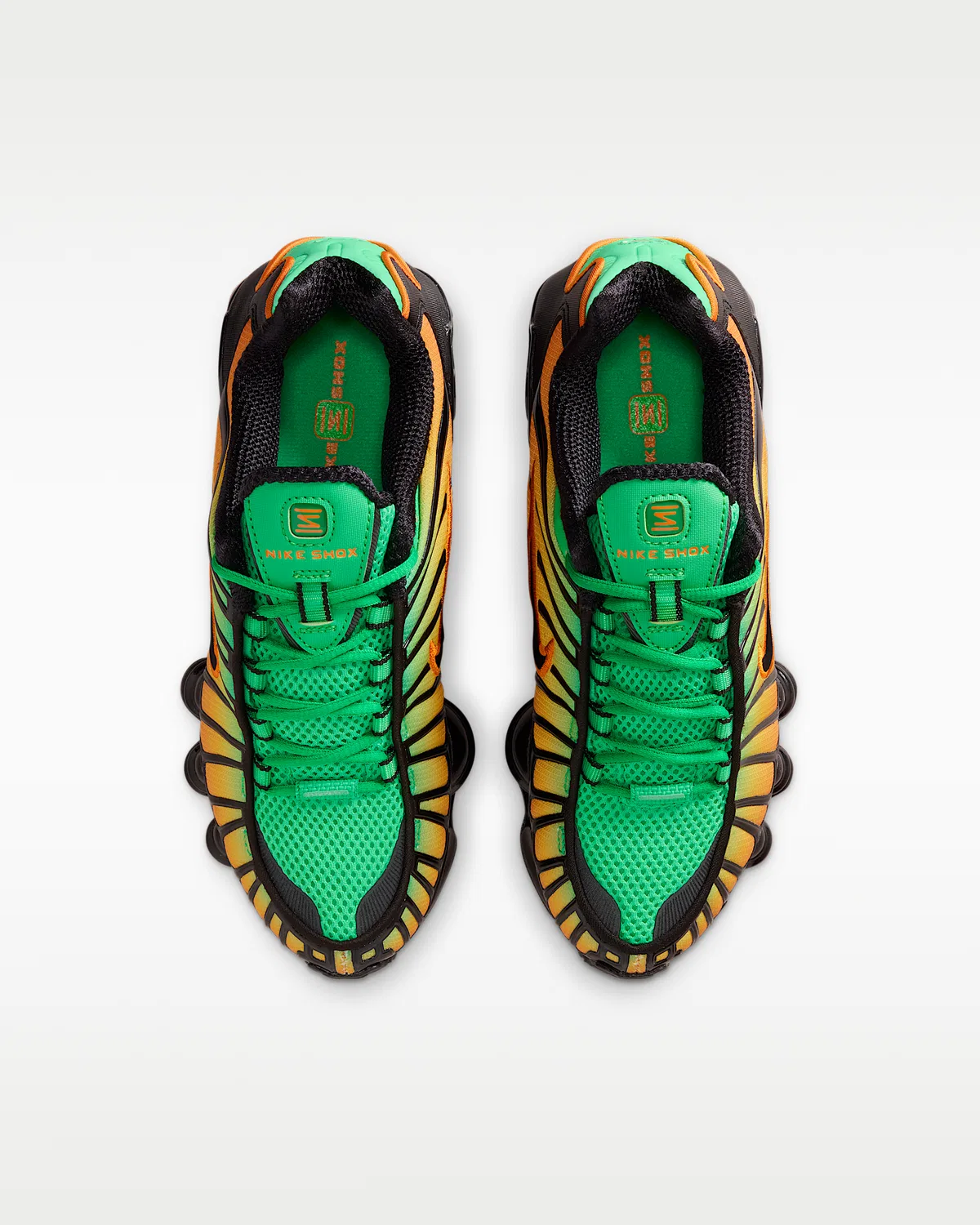 Детские кроссовки Nike Shox TL, Green Shock/Bright Ceramic/Black/Black — фото 4