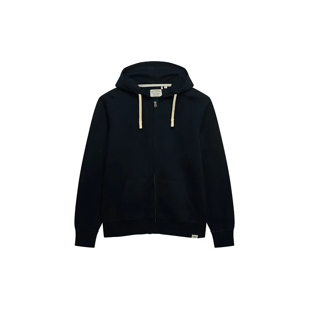 Мужской худи с полной застежкой-молнией Monogram Emb Superdry, Blue