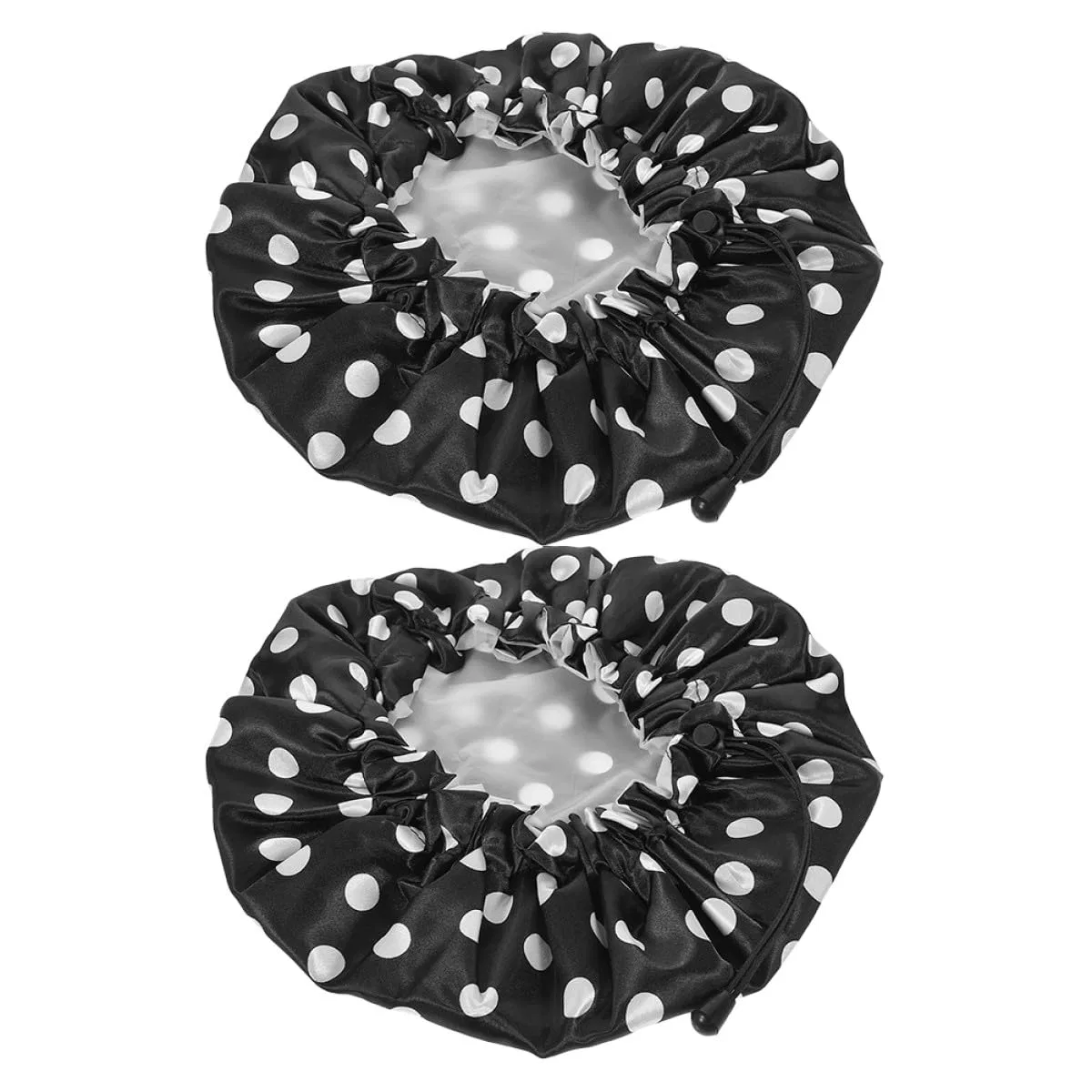 Шапочка для душа Satin, EVA, 2 шт, 30x30x2 см, Schwarz Tovinanna