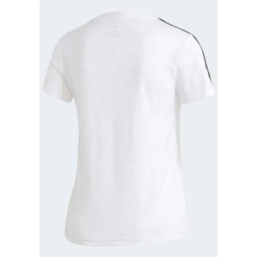 Женская футболка с длинным рукавом adidas Sportswear Essentials 3-Stripes, Розово-белый — фото 3