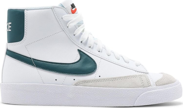 

Кроссовки Nike Blazer Mid '77 GS 'White Dark Teal Green', белый