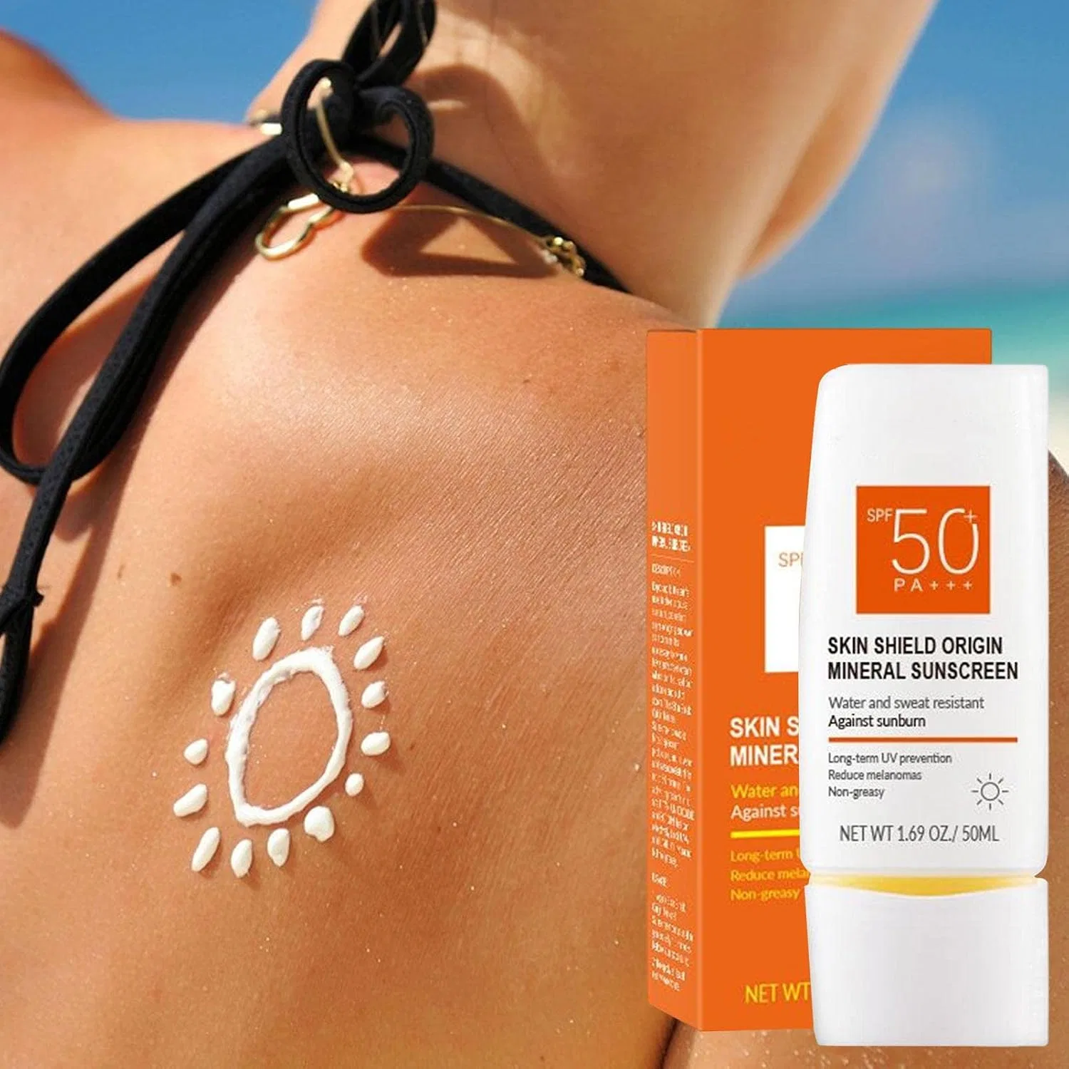 Солнцезащитный крем SPF 50+, Yunmiao, 50 мл — фото 2